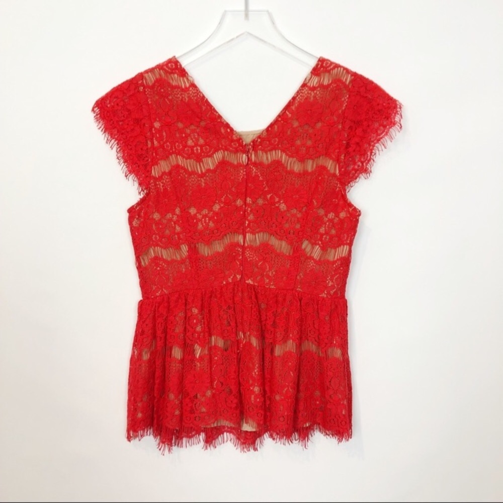 ANTHRO // MAEVE • Katrine Peplum Top Size X Small - Picture 4 of 7